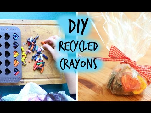 Cute DIY recycled crayons (gift idea)