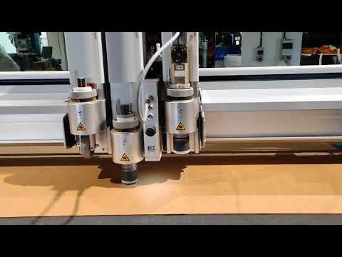 Cutting Cardboard with the UCT on ZUND digital cutter