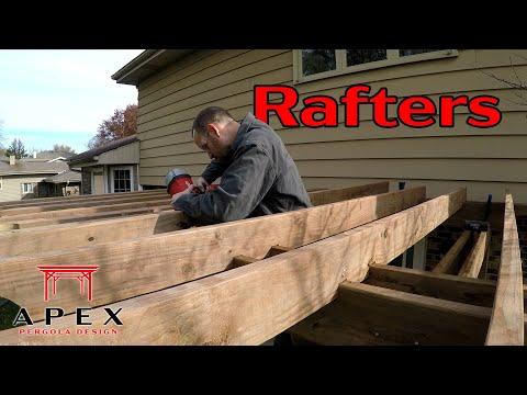 Cutting and Installing the Rafters | Pergola Top Framing Part 1