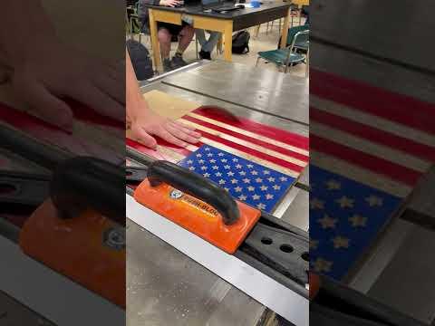 Cutting out Flag