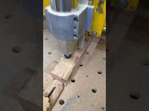 Cutting out wood keychain