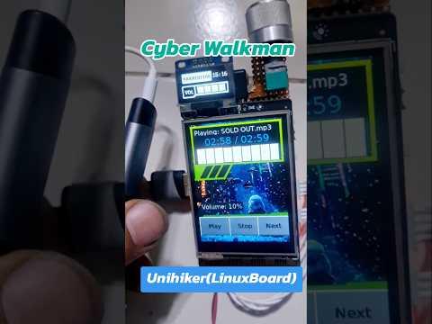 Cyber Walkman 2 : Music on Unihiker(LinuxBoard) #trending #cyberpunk