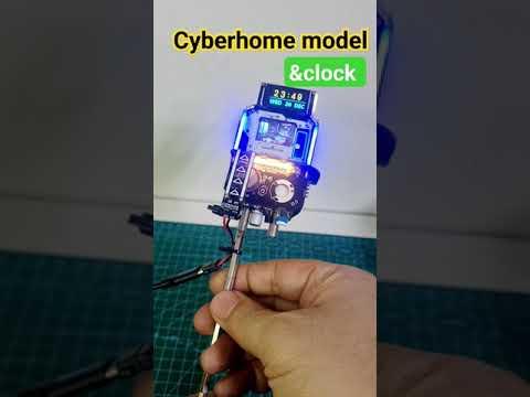 CyberHome &amp; Clock 5 DIY #shortvideo #cyberpunk #gadgets #trending #วันปีใหม่ #diy #python #rp204