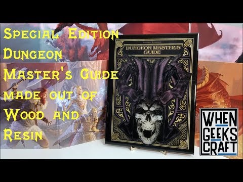 D&amp;amp;D Dungeon Masters Guide made out of Wood and Resin