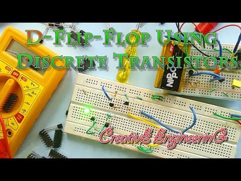 D Flip Flop Using Discrete Transistors