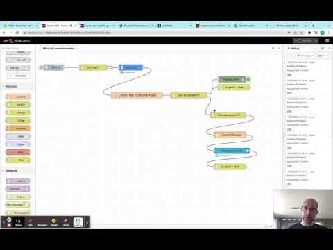 D4E1: micro:bit notifies Telegram that a door was opened. The Node-RED application - Part 2