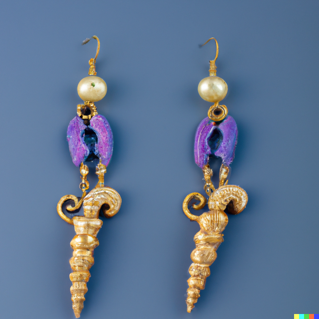 DALL&middot;E 2022-10-08 15.55.46 - Conch earrings for stretched out earholes.png