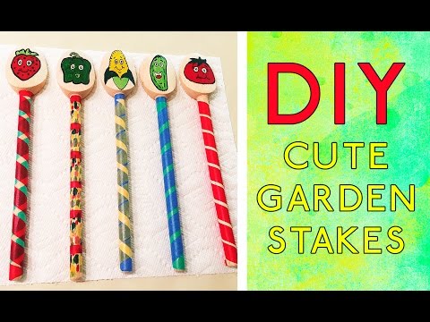 DIY: CUTE Garden Stakes