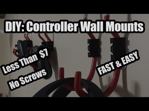 DIY: Controller Wall Mounts (UNDER $7.00) - Damage Free