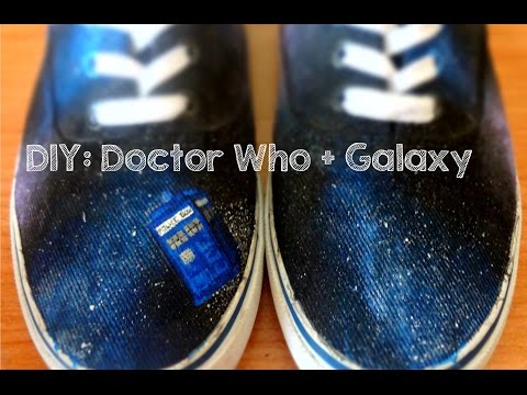 DIY: Doctor Who_ galaxy shoes