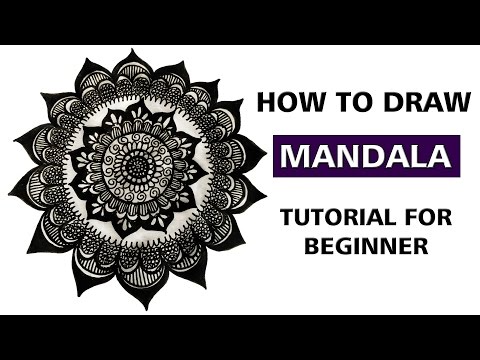 DIY: EASY MANDALA : Mandala Art Tutorial For Beginners