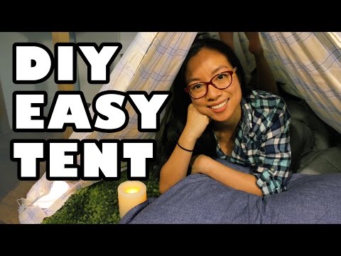 DIY: How to Build an Easy Tent Fort // Forts n Crafts