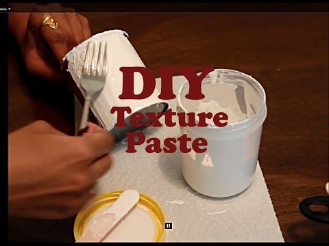 DIY: Make your own texture paste using telcum powder | Homemade texture paste