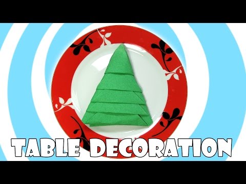 DIY: Napkins Christmas Tree (Table Decoration)