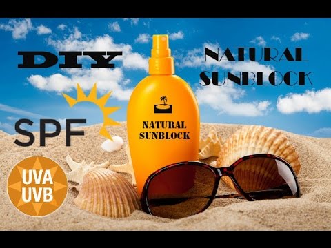 DIY: Natural SUNblock lotion