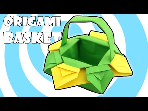 DIY: Origami Easter Basket with Handles Instructions