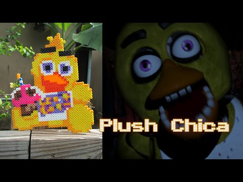 DIY: Plush Chica from FNAF | Bead Sprites (Perler/Hama Beads)