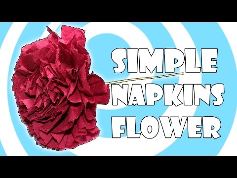 DIY: Simple Paper Napkins Flower Tutorial