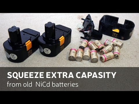 DIY: Squeeze Extra Capacity From Old NiCd Batteries