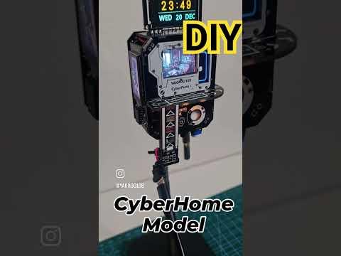 DIY : CyberHome model &amp; Clock #cyberpunk2077 #cyberpunk #cyberpunkart #clocks #diy #rp2040