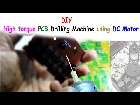 DIY || High Torque PCB Drilling Machine using DC motor.