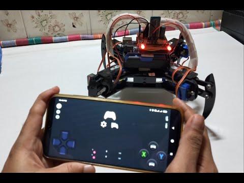 DIY || How to make a Spider Robot which can be controlled using smartphone using Arduino Uno