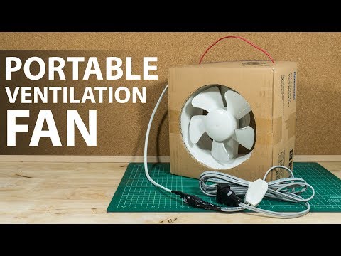 DIY || Portable Ventilation Fan From Its Box