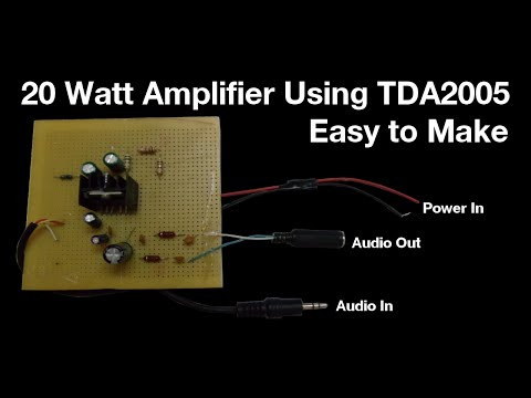 DIY | 20 Watt mini Amplifier Using TDA2005 - Easy to Make