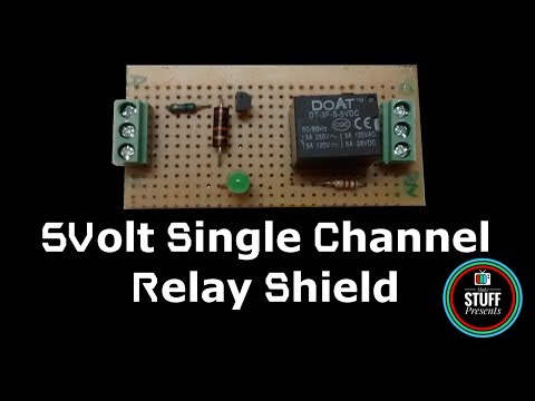 DIY | Homemade 5V Single Channel Relay Module Shield For Arduino, PIC, AVR