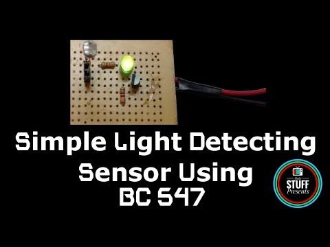 DIY | How to make a Simple Light Detecting Sensor using BC547