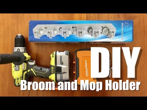 DIY - Broom and Mop Holder