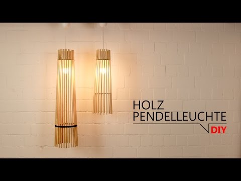 DIY - Holz Pendelleuchte