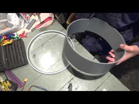 DIY - Homemade Electronic Drumkit part4 - Building 12inch Tom pad