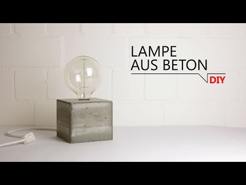 DIY - Lampe aus Beton