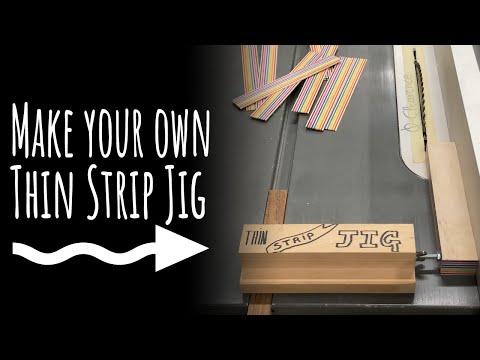 DIY - The easiest Thin Strip Jig ever! (for the table saw)