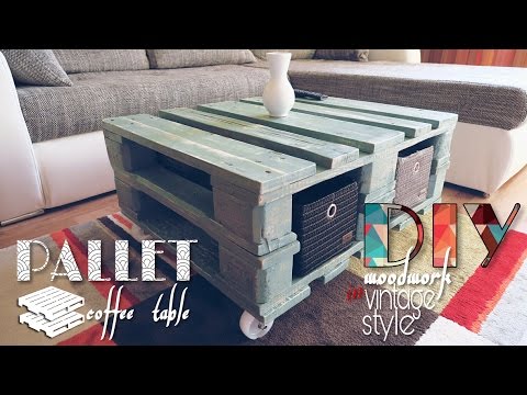 DIY - vintage style pallet coffee table