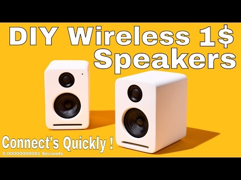 DIY 1$ Wireless Speakers System With No Bluetooth or Wifi ! That Connect's in 0.000000000001 Seconds