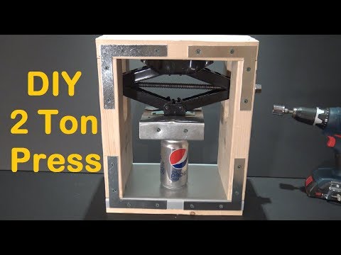 DIY 2 Ton Press machine - How to Make a Crushing Press Machine at Home