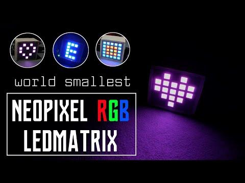DIY 5*5 RGB LEDMATRIX using NEOPIXEL leds | small matrix