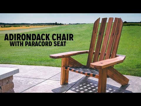 DIY Adirondack Chair With Paracord Seat