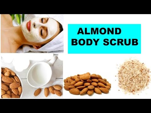 DIY Almond Body scrub-For gorgeous skin in winter- Winter Skin care