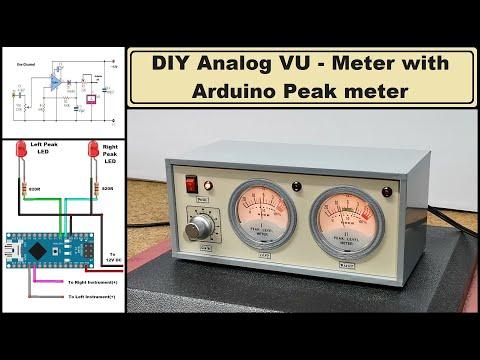 DIY Analog VU meter with Arduino peak meter