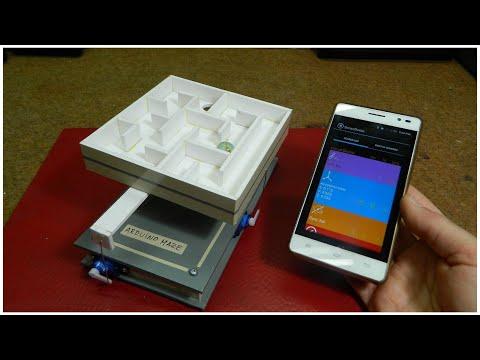 DIY Android+Arduino controlled Labyrinth(Maze) game
