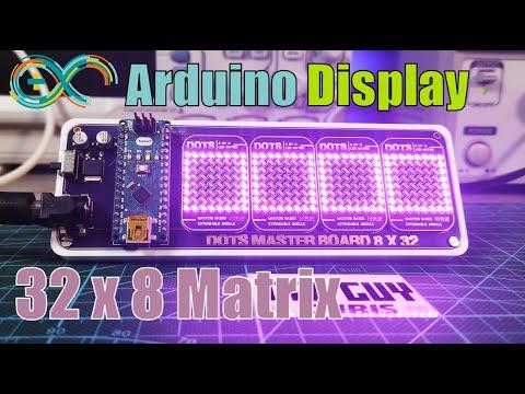 DIY Arduino 32 x 8 LED Display (MAX7219)