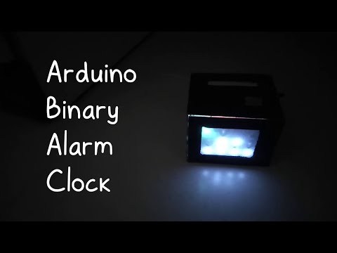 DIY Arduino Binary Alarm Clock in action!