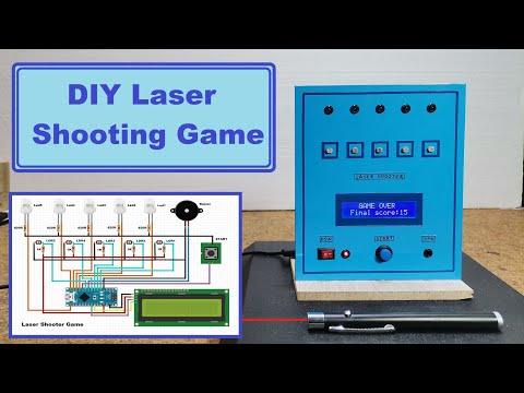 DIY Arduino Laser pointer Shooting Game