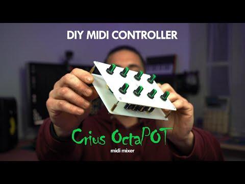 DIY Arduino Midi Controller &quot;Crius OctaPOT&quot; Midi Mixer [GREEK] 2021