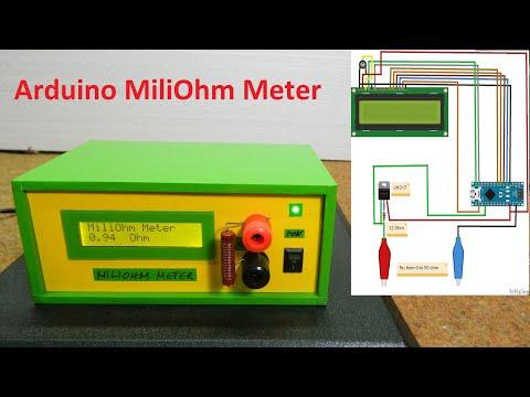 DIY Arduino Miliohmmeter for measure low value resistances