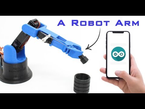 DIY Arduino Robot Arm with Arduino and Android