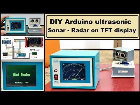 DIY Arduino ultrasonic Sonar - Radar on TFT display